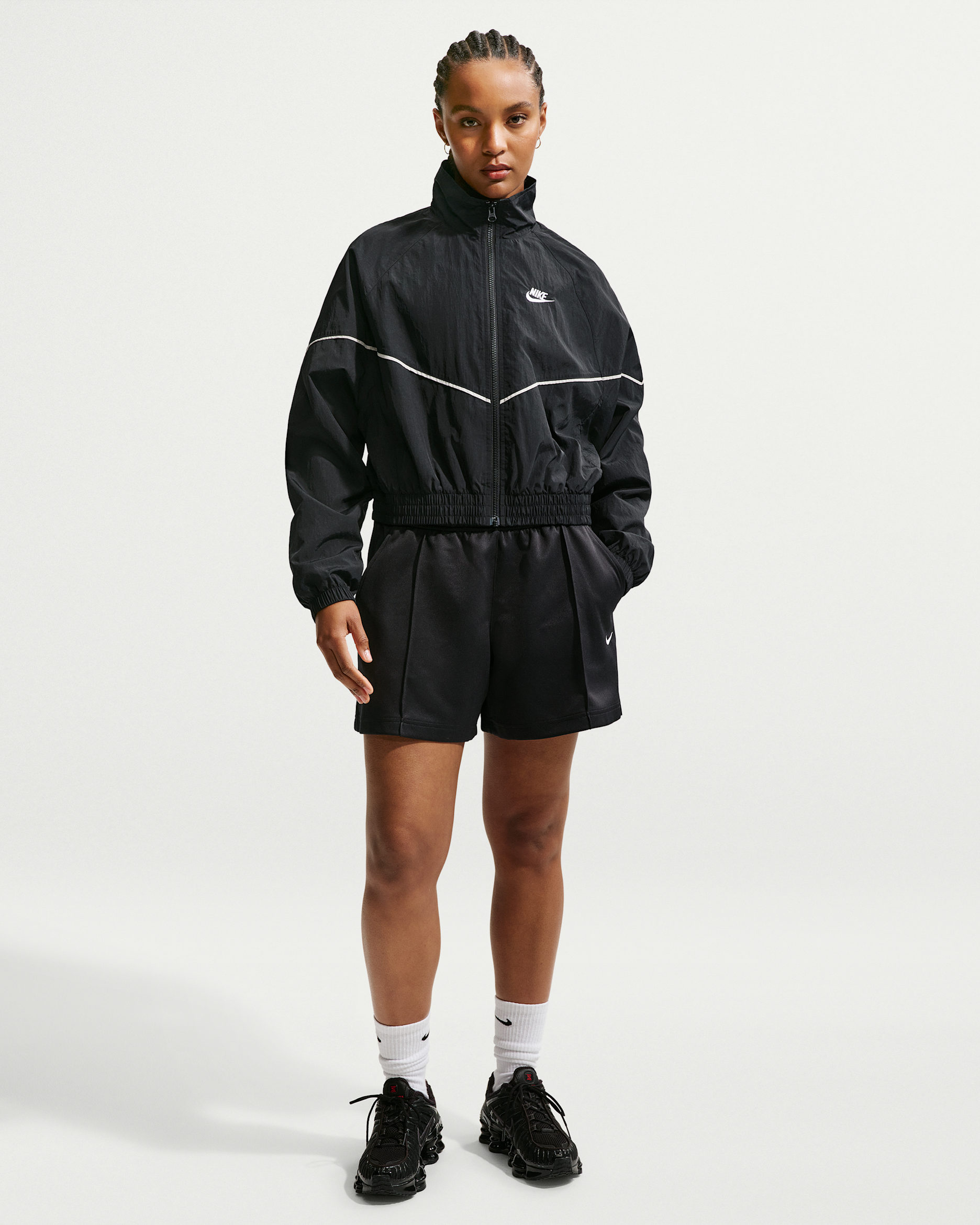 Nike Sportswear Women's Mid-Rise Poly-Knit Track Shorts. Nike.com
